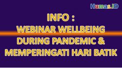Info Webinar Wellbeing during Pandemic & Memperingati hari batik ( 02-10-2021) di SMPN 1 Singaparna