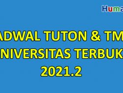 Jadwal Tuton (Tutorial Online) dan TMK (Tugas Mata Kuliah) UT Universitas Terbuka 2021.2