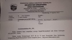 Undangan Pawai HUT RI ke-77 (17 Agustus 2022) dari Desa Sukaherang Singaparna Tasikmalaya