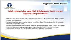 Istilah Registrasi Ujian Ulang (Ujul) Ditiadakan dan Diganti menjadi Registrasi Ulang Mata Kuliah
